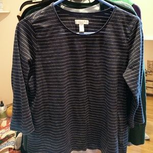 Golden stripes cotton top